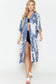 Stylish Botanical Print Split Cover Up