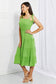 Luminous Lime Dress: Radiate Vibrance Midi Dress